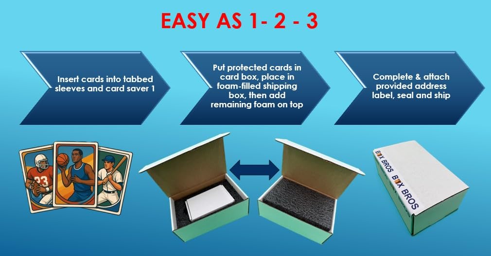 Amazon.com: 25 Card Grading Submission Kit, Card Grading Mailing