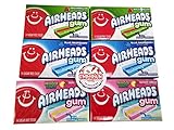 Airheads Gum Assortment - 2 Packs Each of Blue Raspberry Watermelon Raspberry Lemonade