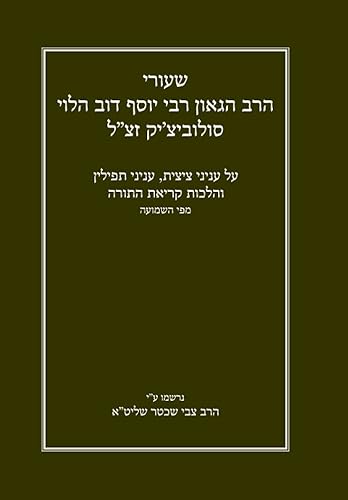 " ' " , , " " (Gemara Shiurim of ... by Rabbi Hershel Schachter) (Hebrew Edition)