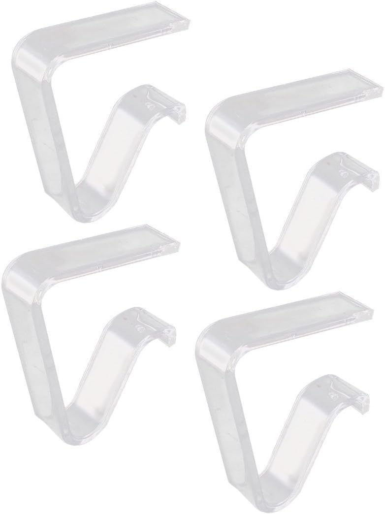 Ohaha Household Plastic Wind Proof Tablecloth Clip Table Cloth Holder Clamp Clear 8PCS