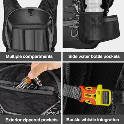 Sac à dos d'hydratation étanche 16L avec poche à eau pour running