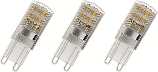 OSRAM BASE LED PIN with G9 Socket, 1.90 W, Replacement for 20 W Light Bulb, Clear, Warm White (2700 K), Pack of 3