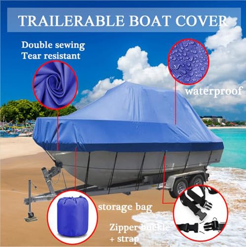 Bâche de bateau imperméable 600D housses pour bateaux tri-coque et coque en V