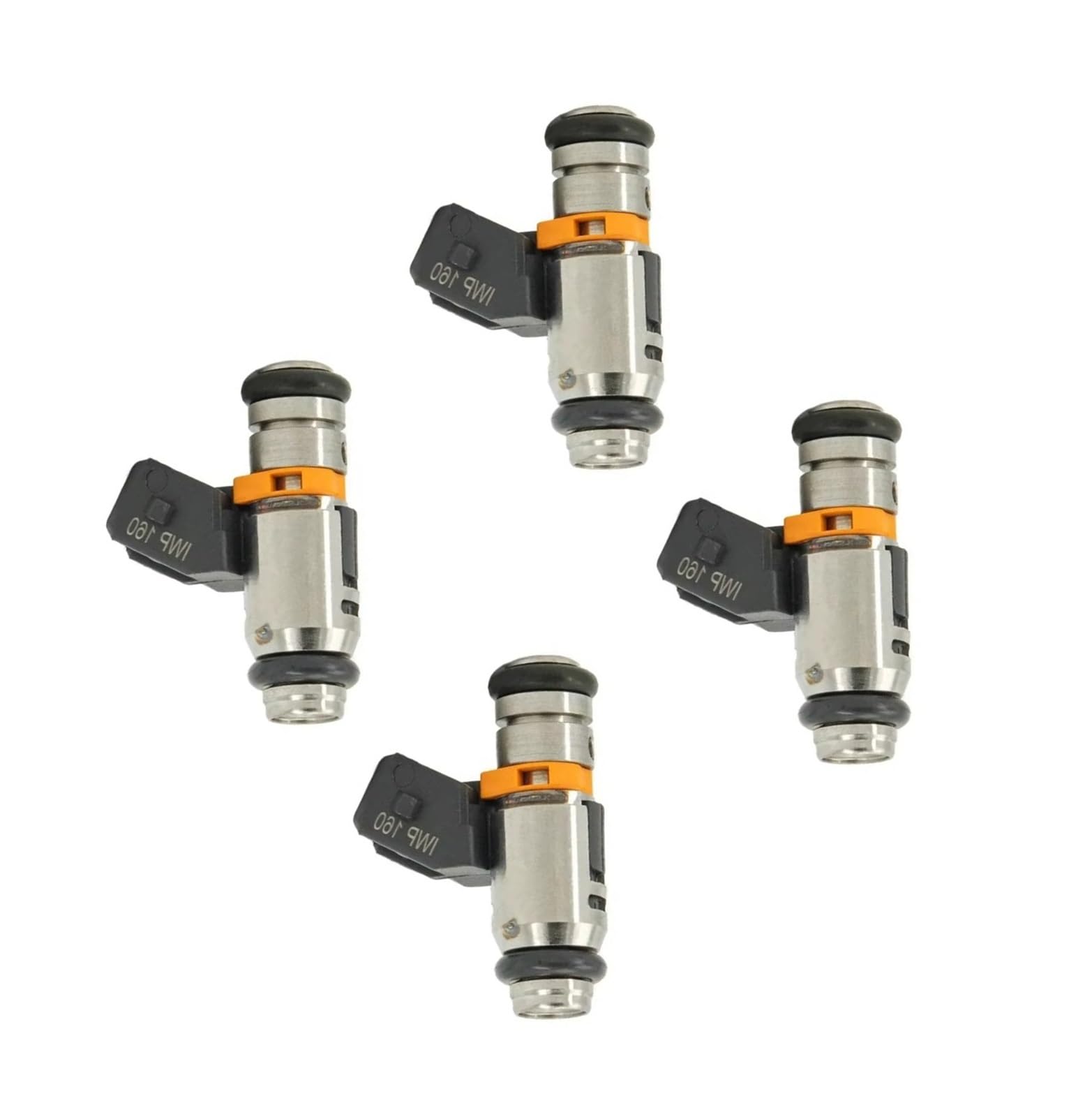 Inyectores de Gasolina para Fiat Punto EVO 2009 2010 2011 2012 GR Punto 1.2/1.4 8V Linea 500 4 Piezas Inyectores de Combustible IWP160 77363790