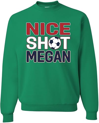 Wild Bobby Woke USA - Sudadera deportiva de fútbol unisex con cuello redondo para mujer