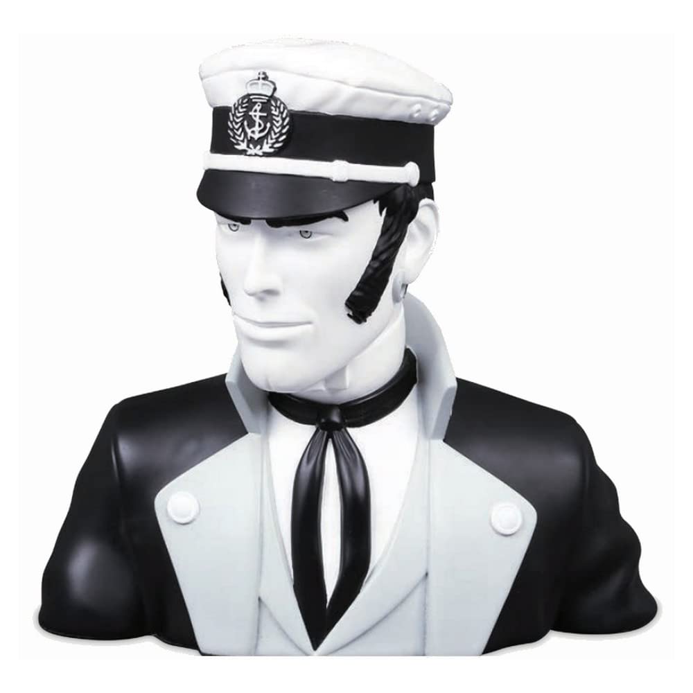 Busto de colección Corto Maltés Blanco y Negro 23cm de Moulinsart (edición 2021)