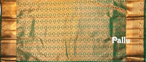 Image of VFCollections Women's Traditional Handloom Kanchipuram Silk Pure Pattu Sarees | Rich Zari Woven Design | Bridal Saree | Unstitched Blouse