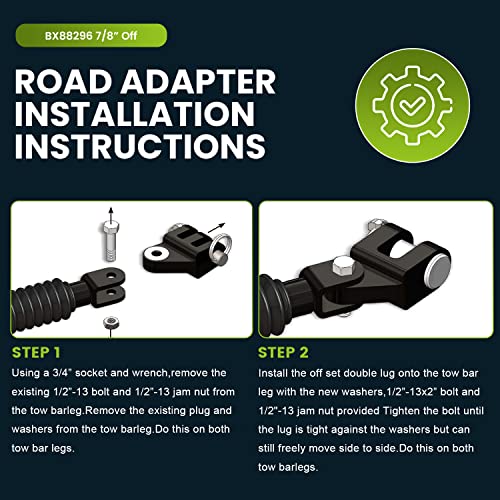 Bx88357 For Blue Ox Tow Bars Off Road Bumper Adapter Kit Fits Avail Bx7420, Ascent Bx4370, Aventa Ii Bx7335, Alpha Bx7365 Bx7380, Aventa Bx7445, Alladin Bx4325, Allure Bx7460P, Acclaim Bx4330 #TOP4