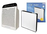 Whirlpool Whispure WPPRO2000 & Extra Genuine HEPA Replacement Filter Set, Air Purifier for Large Room - Doctor's Choice Air Cleaner, Capturing Allergens - Remove Pollen, Dust, Mold - 508 sq ft, White