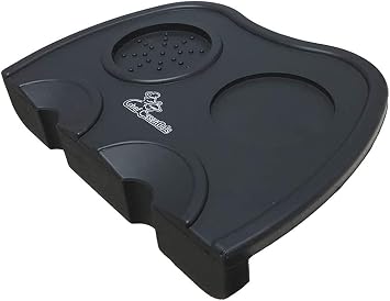 Coffee Tamper Mat, Silicone Powder Press Mat, 2 Holes, Coffee Espresso Machine Barista Tool Pad