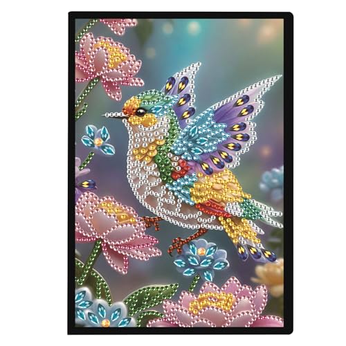 DIY Diamond Painting Notebook Kit, Theme of Birds, Special Shaped
