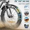 Vivi Electric Bike 26" x 4.0 Fat Tire Electric Bicycle, 1000W Motor Peak Electric Mountain Bike, 25MPH Ebikes for Adults with 48V 13AH Removable Lithium-Ion Battery, Up to 60 Miles (F26F Black) #1