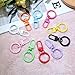 10pcs Snap Lobster Claw Clasp with Spring Buckle Ring Key Keychain Swivel Lanyard Clip Hooks DIY Jewelry Making Accessories for Bag Toy (pink-10pcs)