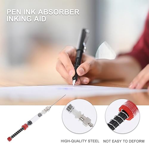 Miniatura 5 de NUOBESTY 6 uds de tinta auxiliares absorbedores pluma estilográfica convertidor de tinta para llenado de plumas