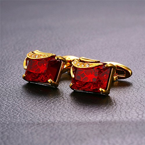 U7 Abotoaduras masculinas para casamento, Natal, negócios, platina, ou banhado a ouro 18 quilates, c