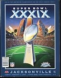 Super Bowl XXXIX NFL Football Program 2/6/2005-Tom Brady-Patriots vs Eagles