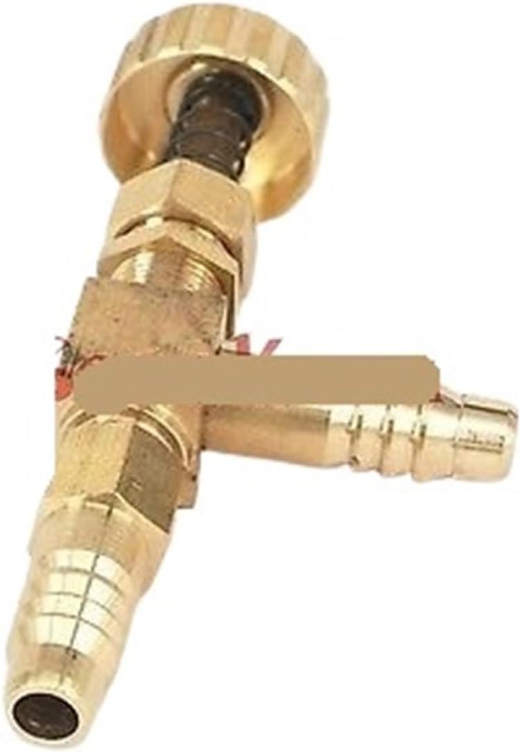 10mm hose barbed elbow brass needle valve with spring gas control valve
