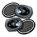 CT Sounds Strato 6x9” 320 Watt 2-Way Weatherproof Coaxial Car Speakers, Pair