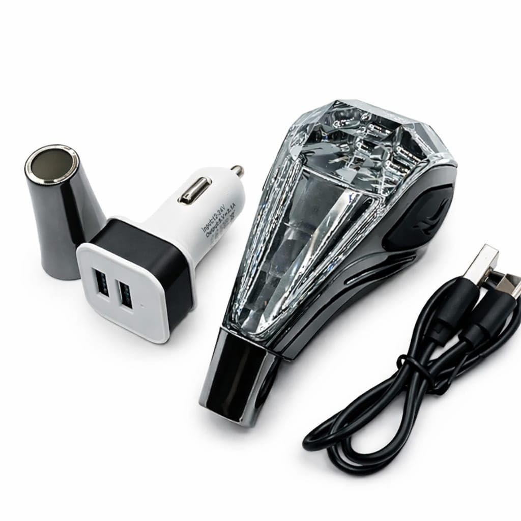 Hyperbeam LED Crystal Gear Shift Knob Head with 7 Color RGB Light
