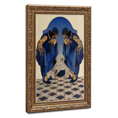 Impression sur toile Le cheval volé décoration murale bureau grand tableau Parrish 61 x 91,4 cm