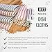 B53 6-Pack Textured Multicolored Dish Cloths Kitchen Towels for Washing, Dusting, and Household Cleaning
