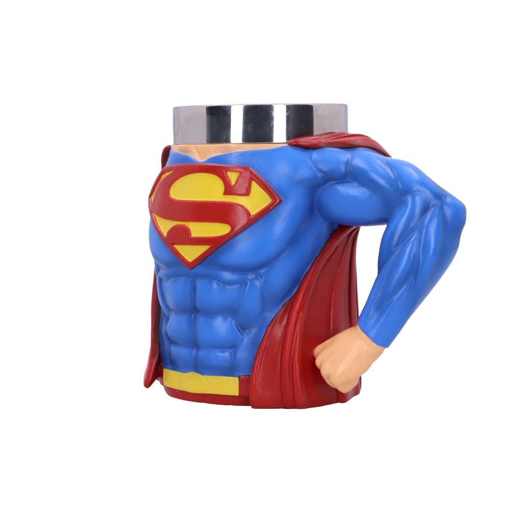 Nemesis Now Boccale con licenza ufficiale Superman Hero, blu, 16,3 cm