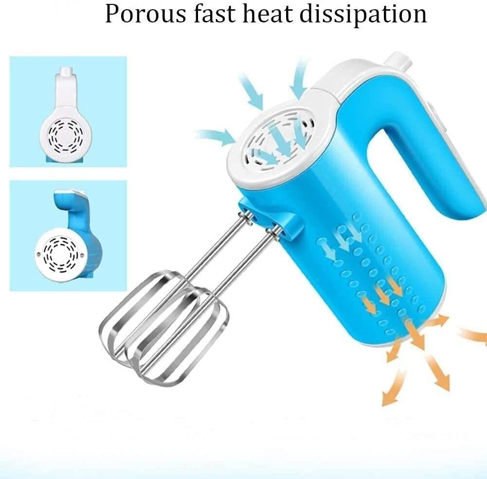 Mezclador de Mano eléctrico, Mezclador de Mano de 3 velocidades 200W de 3 velocidades, botón táctil, 2 Accesorios de Acero Inoxidable, Mezclador de Cocina for Huevo, Pastel, Crema, Masa