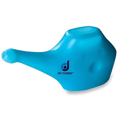 Dr Yonimed Jal Neti Pot Plastic Sky Blue Color 200ml For Nasal Wash & Sinus [Economy - Light Weight Jala Neti Pot]