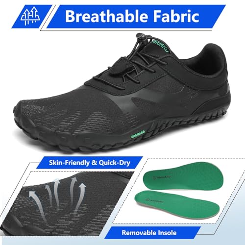 Image of SAGUARO Mens Womens Minimalist Barefoot Trail Running Shoes | Cross Trainer | Breathable Quick Dry | Wide Toe Box | Zero Drop | Outdoor Beach Walking Jogging