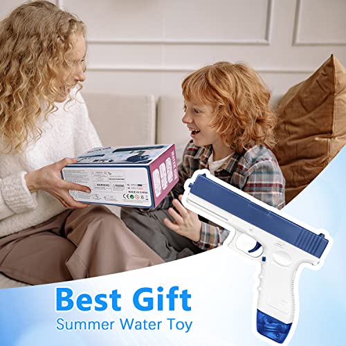 Rechale Electric Water Gun, High Capacity Automatic Squirt Guns Up To 32Ft Range, Water Guns For Kids & Adults Summer Swimming Pool Party Beach Outdoor Activity (Blue) #TOP5