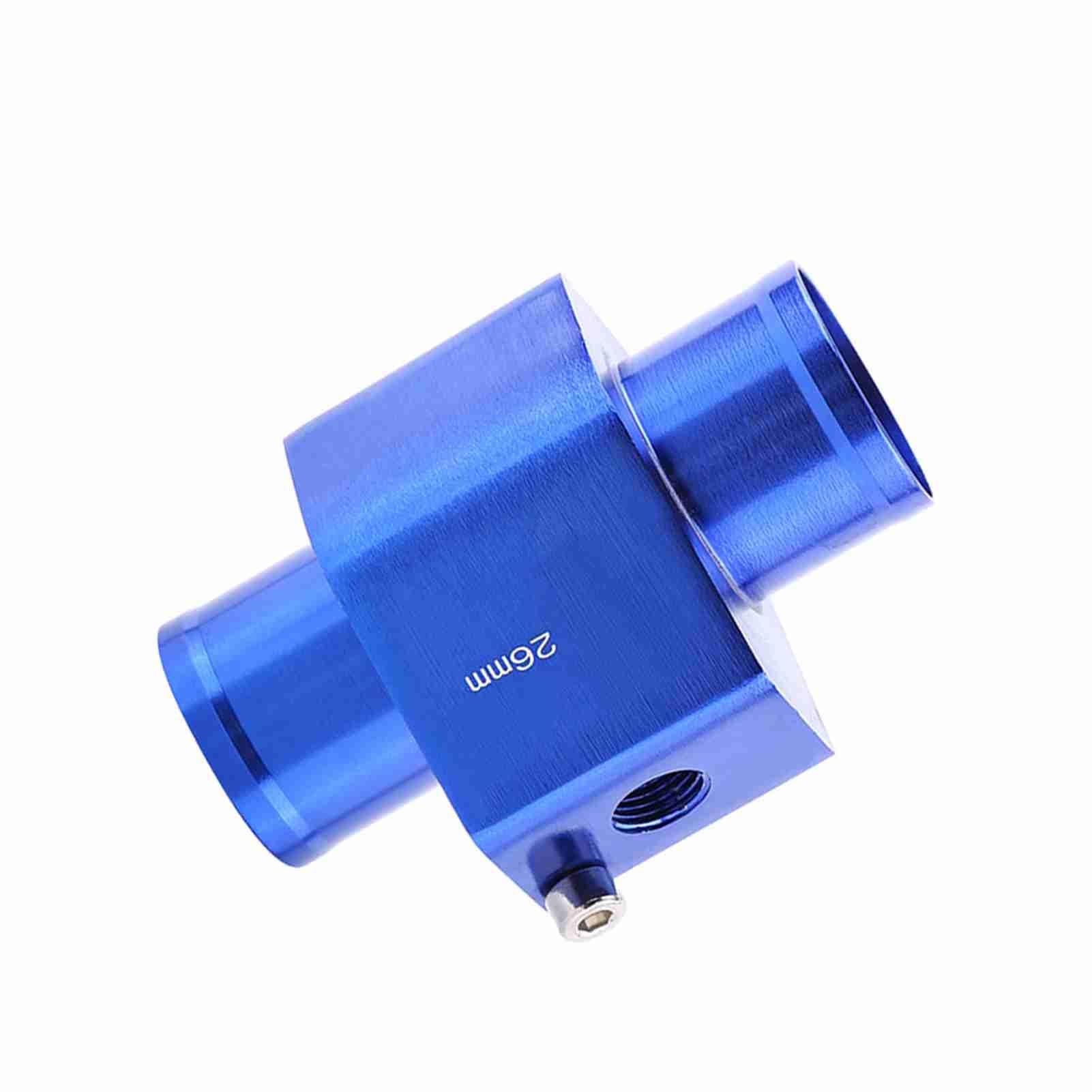 Adaptateur Universel De Capteur De TempéRature D'Eau De Voiture En Aluminium Adaptateur De Capteur De TempéRature De Tuyau De Tuyau D'Eau Mixte En Aluminium Bleu