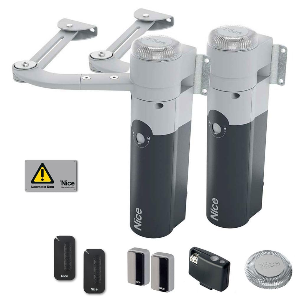 Dieffematic NICE WALKY2024KCE WALKY KIT - Automazione Cancello Battente Bidirezionale, Braccio Articolato, 24 Vdc
