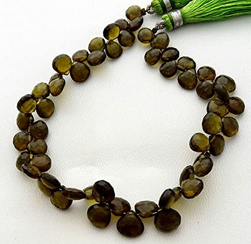 Perles de vésuvianite en cœur LKBEADS pour fabriquer vos bijoux d'été romantiques faits main