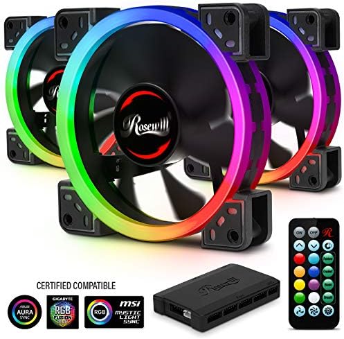 Rosewill 120mm RGB LED Case Fans (3 