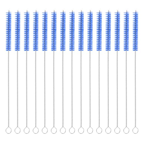 Cepillos para limpiar pitillos 15 piezas 20 cm azul miniatura 1