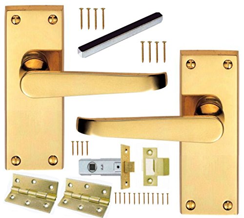 Carlisle Brass GK2002EB/INTB Contract Victorian Straight Latch Pack
