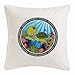 Reifen-Markt Funda de la Almohada 40x40cm Divertida DE Tortuga EN EL OCÉANO Agua Tortugas Tortugas Ninja Tortugas LANDSCHILDRÖTE Tortugas Marinas Tortuga Nessaja
