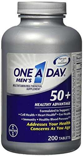 One-A-Day Men's 50+ Healthy Advantage, 200 Tablets (One A Day)