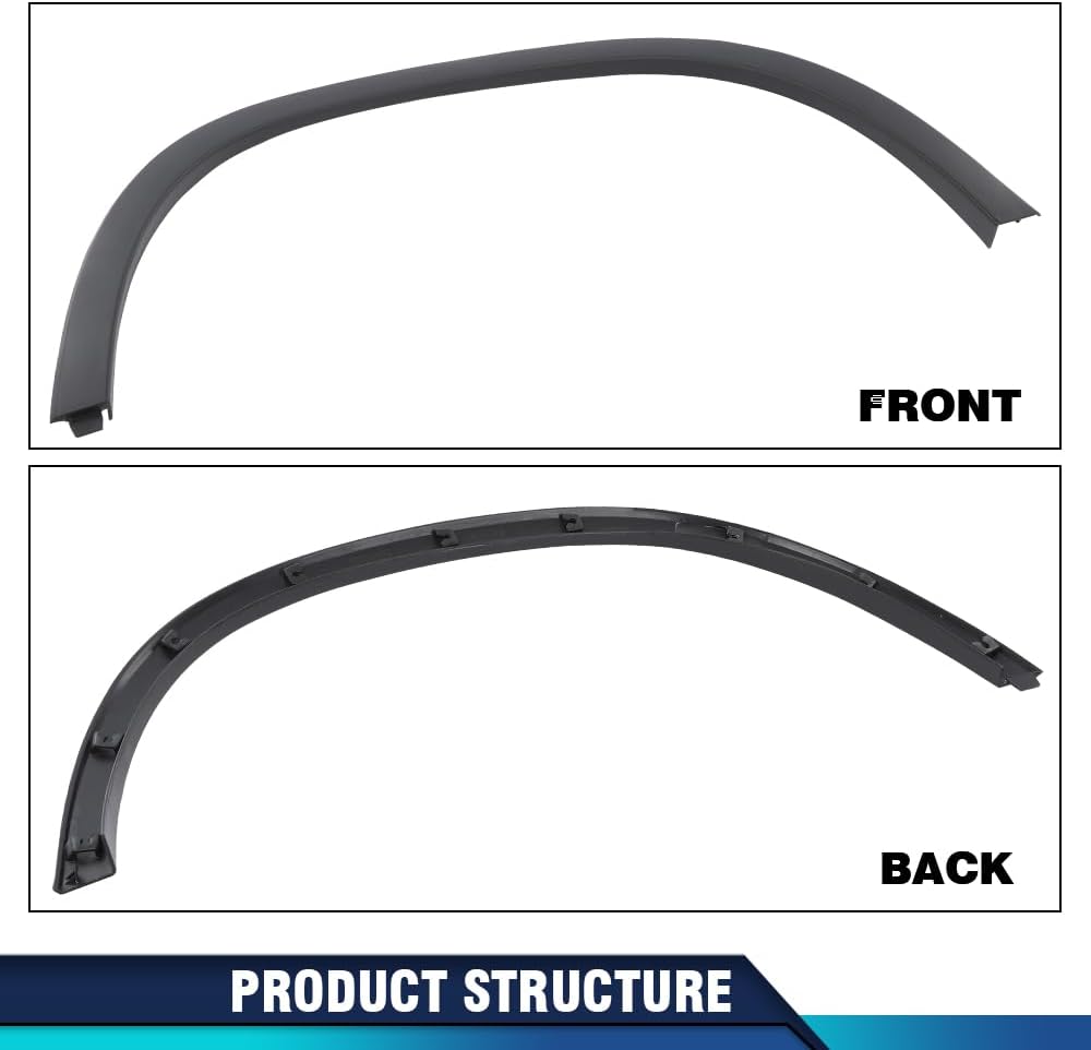PIT66 Front Wheel Housing Molding Trim Driver Left Side Compatible with Chevy Trax 2017-2022 42490924 GM1290251