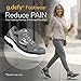 g-defy Mighty Walk Classic Walking Shoes for Women | Comfortable Orthopedic Shoes for Standing All Day | Patented VersoShock Technology | Wide Toe Box Grey