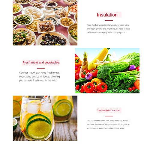 Falytemow Zusammenklappbarer Mehrzweckwagen mit Isoliertasche, faltbarer wiederverwendbarer Einkaufstrolley mit Rollen… – Bild 6