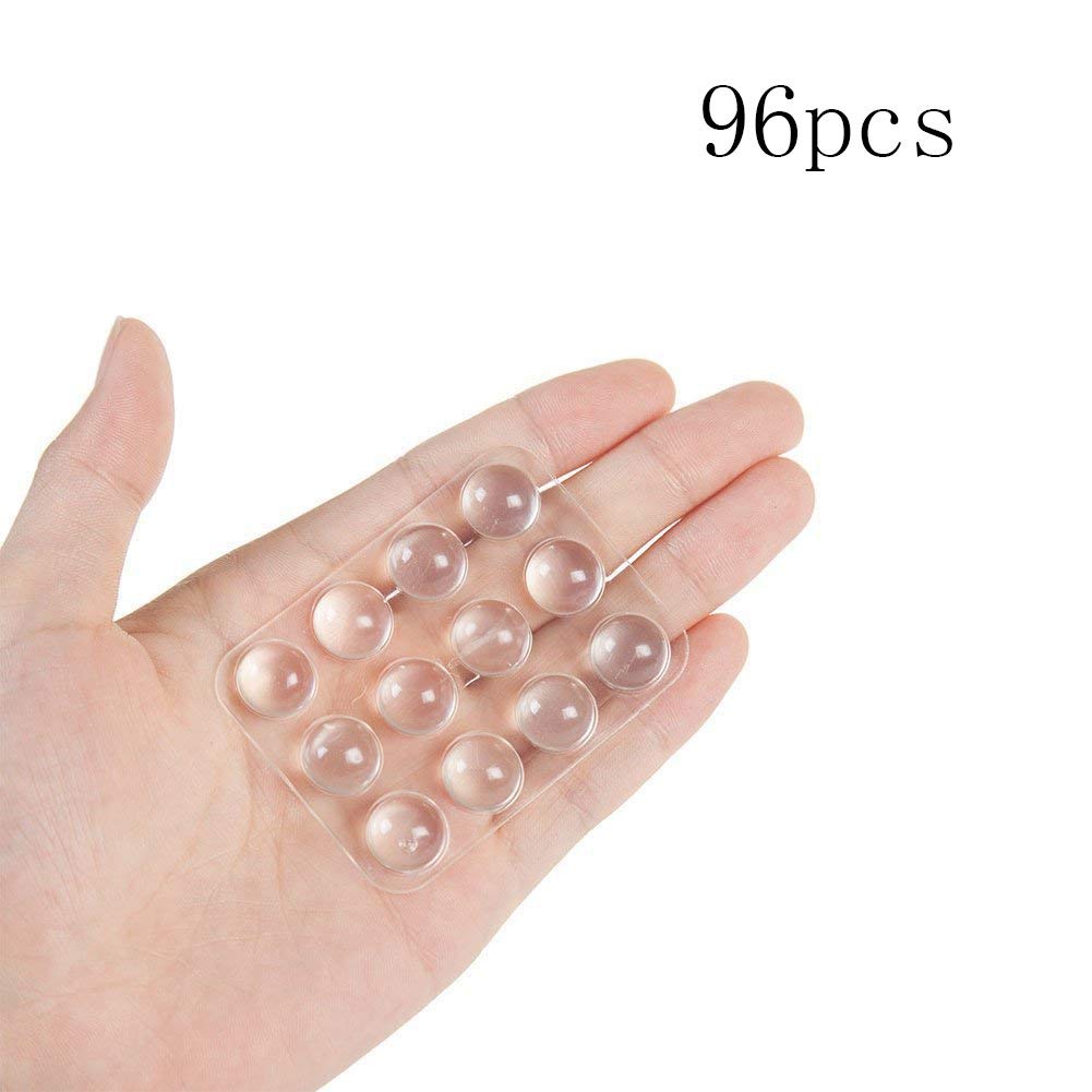 Eforlike Cabinet Door Anti - Collision Pad,Muffler Cushion Buffer Stickers,cabinets Bumper Pads 8 Slices (96 Granules)