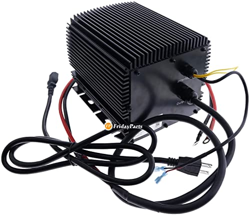 Fridayparts 24V 25A Battery Charger 912-2400-16 912-2400-J2 912-2400-J7 Replace For Delta-Q #TOP4