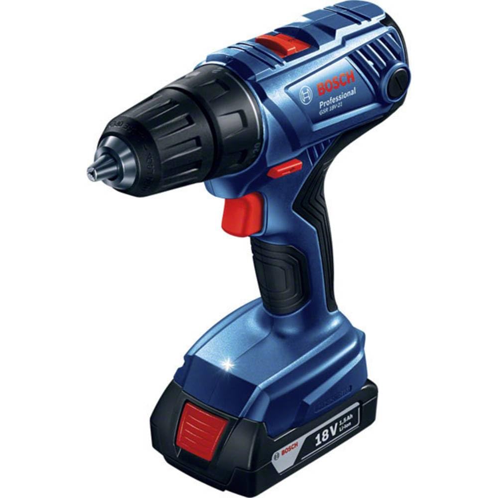 GSR 18V-21 Bosch Professional perceuse-visseuse sans-fil avec 2 batteries 2.0 Ah et chargeur GAL