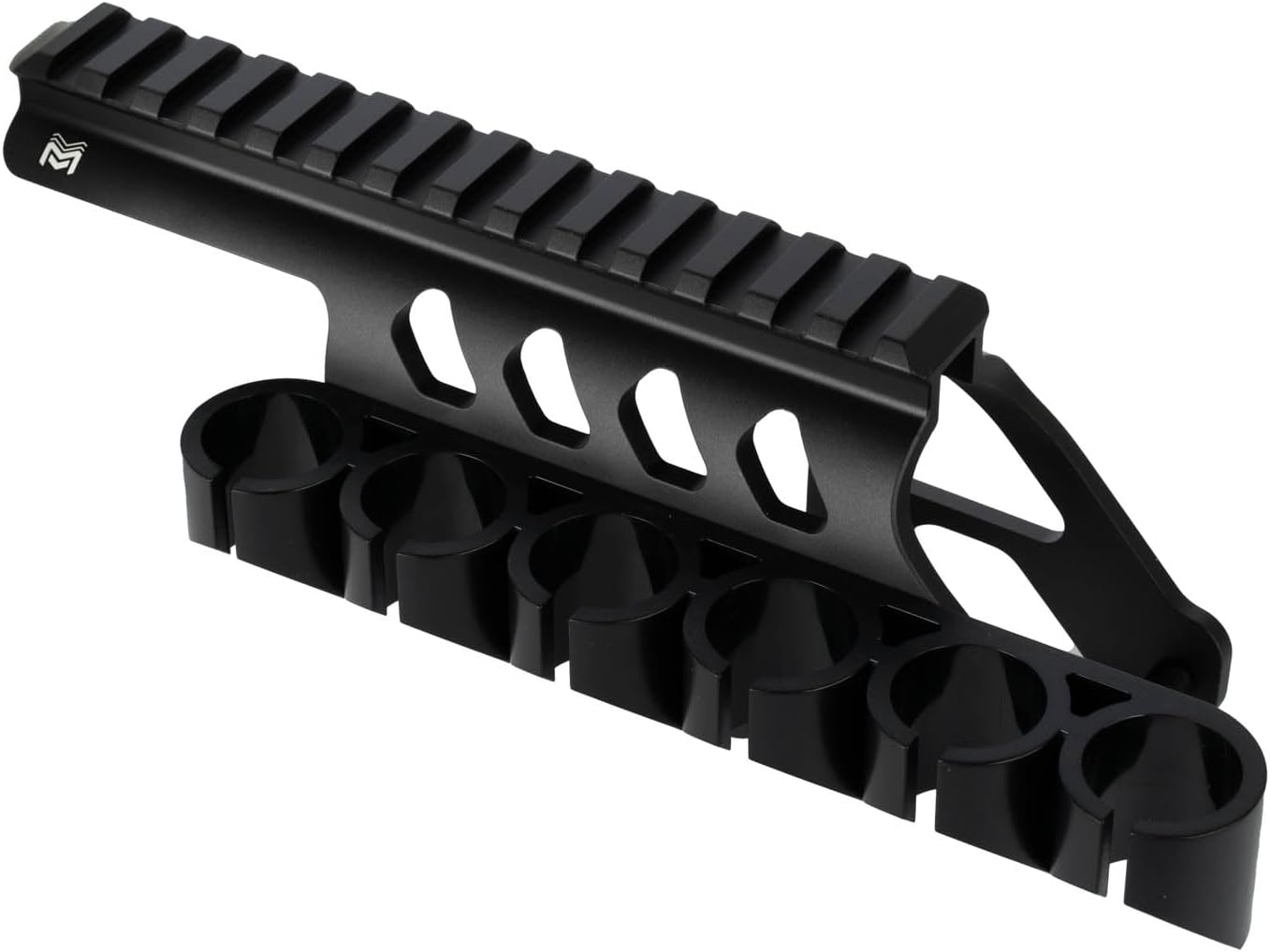 Monstrum Side Saddle Shotgun Shell Holder V2 | 12 Gauge Compatible with Remington 870/TAC-14/1100 Series Shotguns