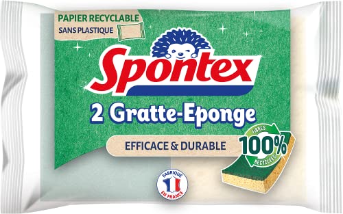 Spontex Schwammkratzer 2er Pack Recycelte Scheuerschwämme