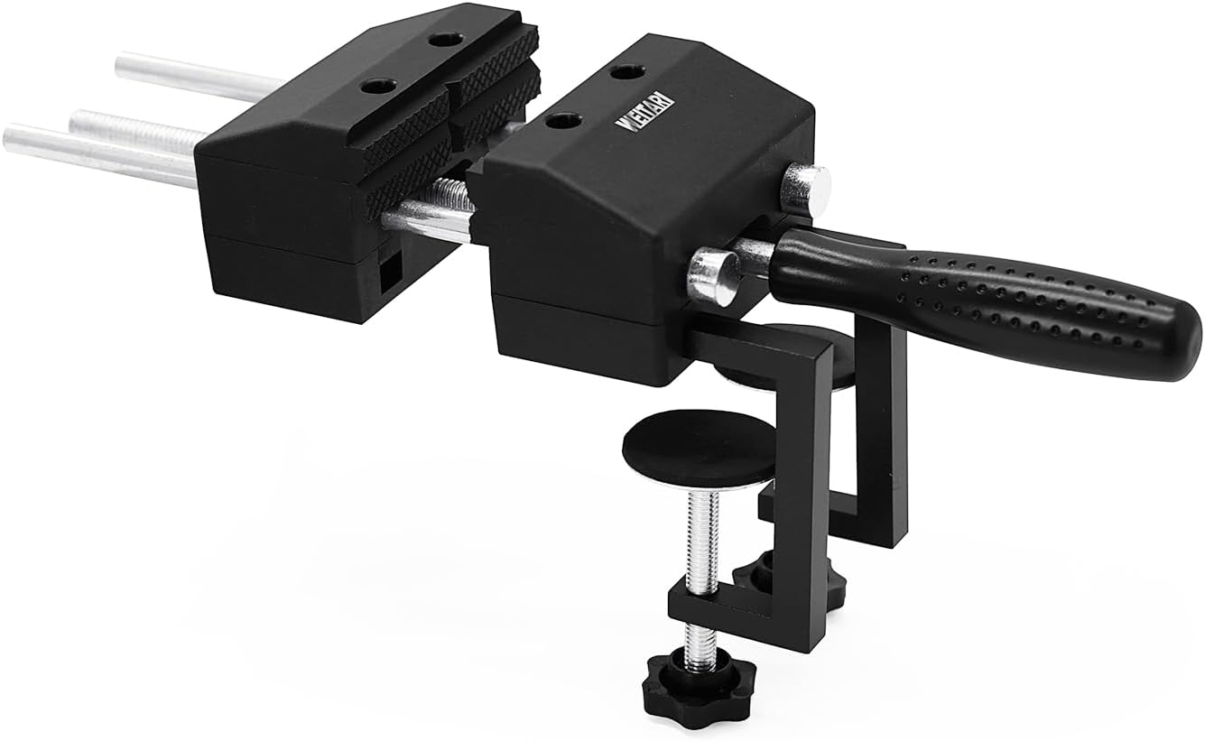 Adjustable Angle Clamp Bench Vise or Table Vise for Woodworking, Portable Vise,Stationary,Light Duty