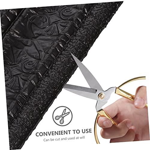 Generic 3 Peças Adesivo De Parede Linha De Cintura Rodapé Decorativo Borda De Papel De Parede Preto