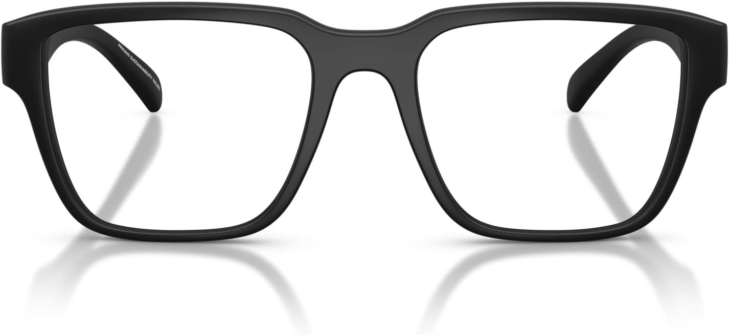 Armani Exchange mens Ax3123u Universal Fit Square Prescription Eyewear Frames