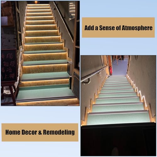 Protector de borde de escalera antideslizante que evita caídas con canal LED 3